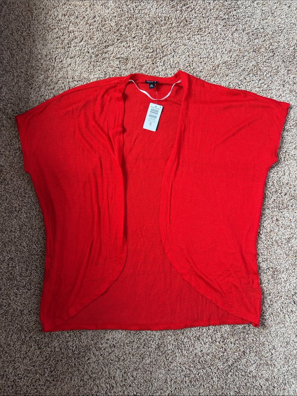 NWT Torrid Red Cocoon Cardigan - Size 00